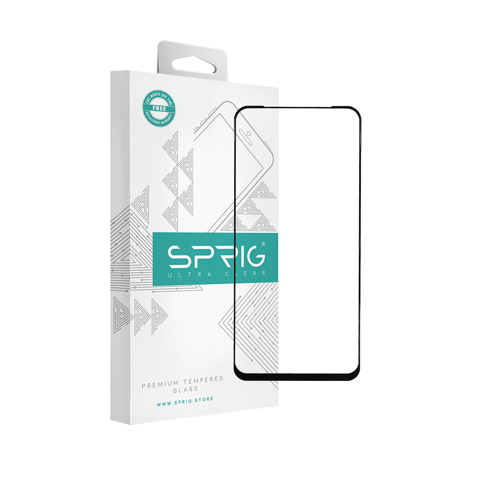 sprig full cover tempered glass screen protector for mi 10i