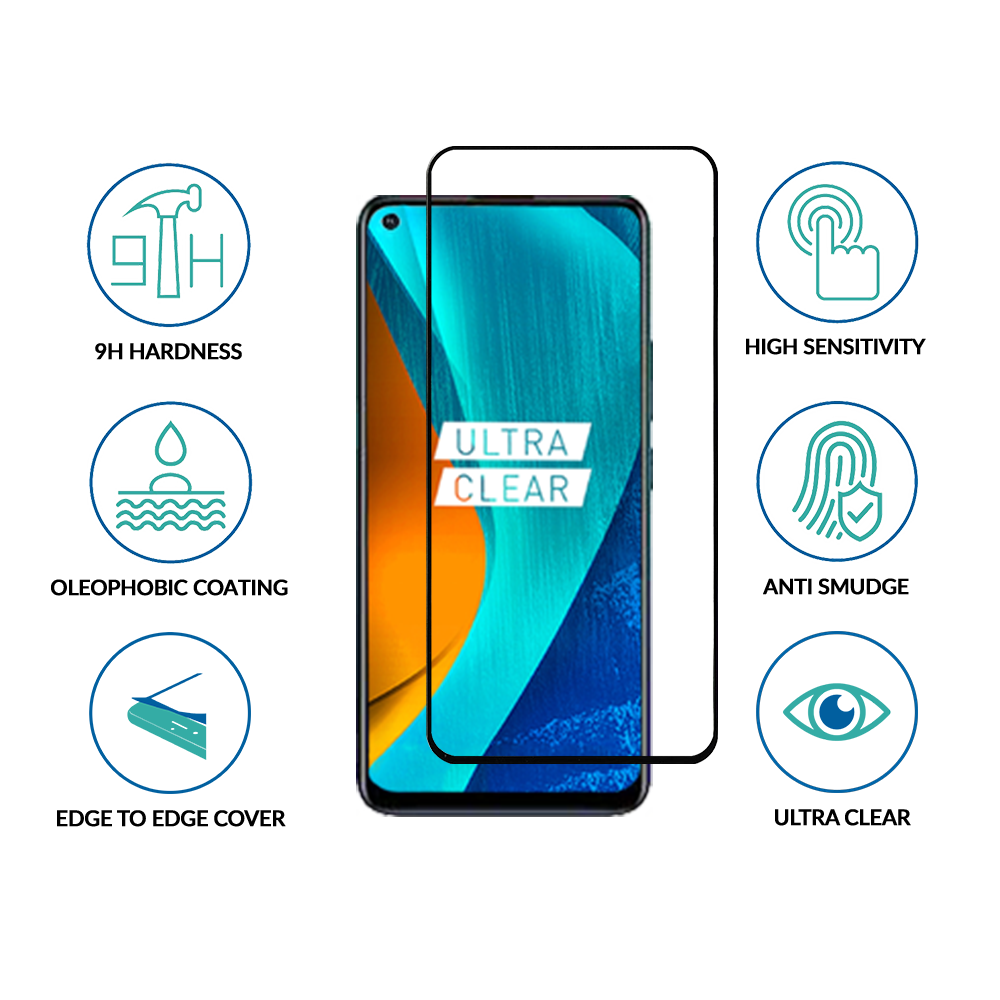 sprig full cover tempered glass screen protector for oppo f19 pro plus 5g