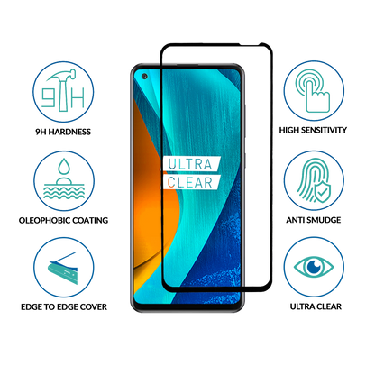 sprig full cover tempered glass screen protector for oneplus 9r