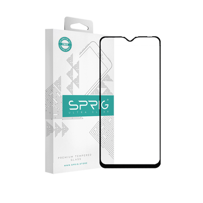 sprig full cover tempered glass/ screen protector for oppo a5s (black)