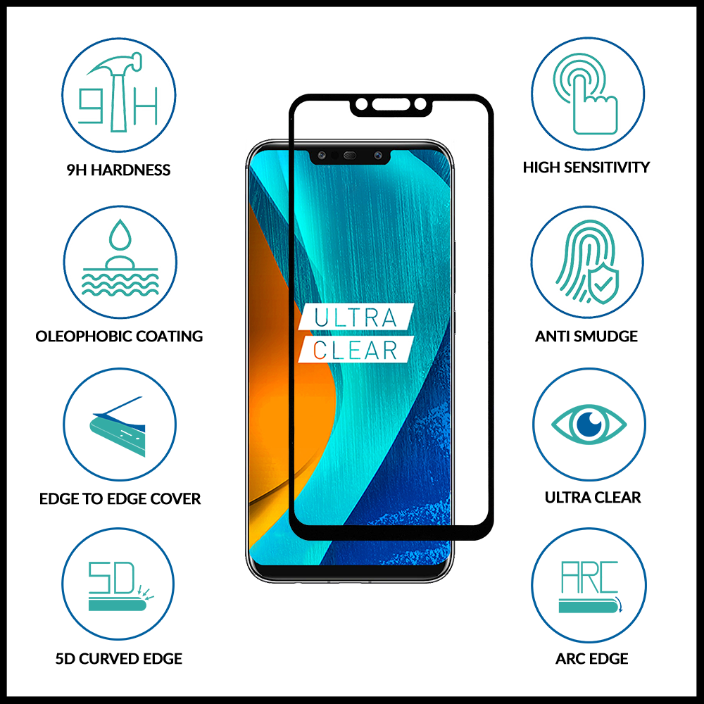 sprig full screen tempered glass screen protector for huawei mate 20 lite