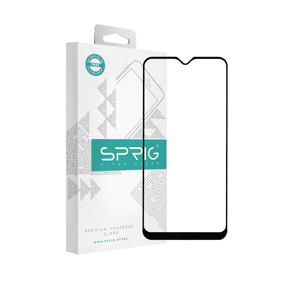 sprig full cover tempered glass/ screen protector for realme c35