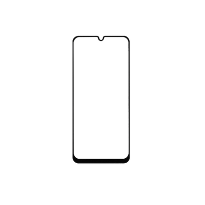 sprig full cover tempered glass screen protector for samsung galaxy a41 (black)