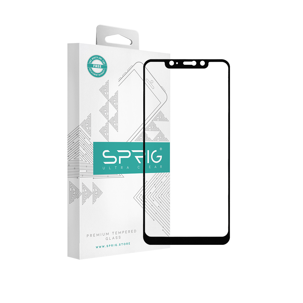 sprig full screen tempered glass screen protector for mi note 6 pro
