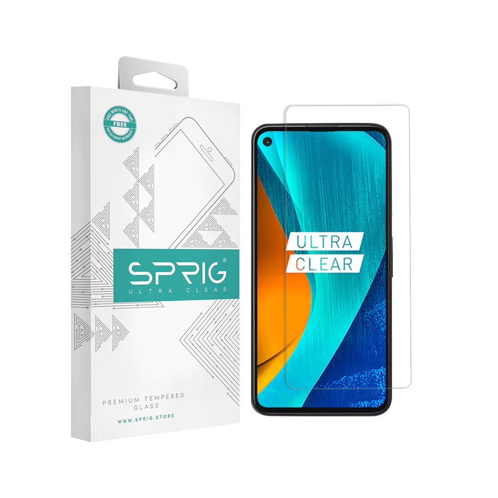 Realme Narzo 50 Tempered Glass Screen Guard by Sprig