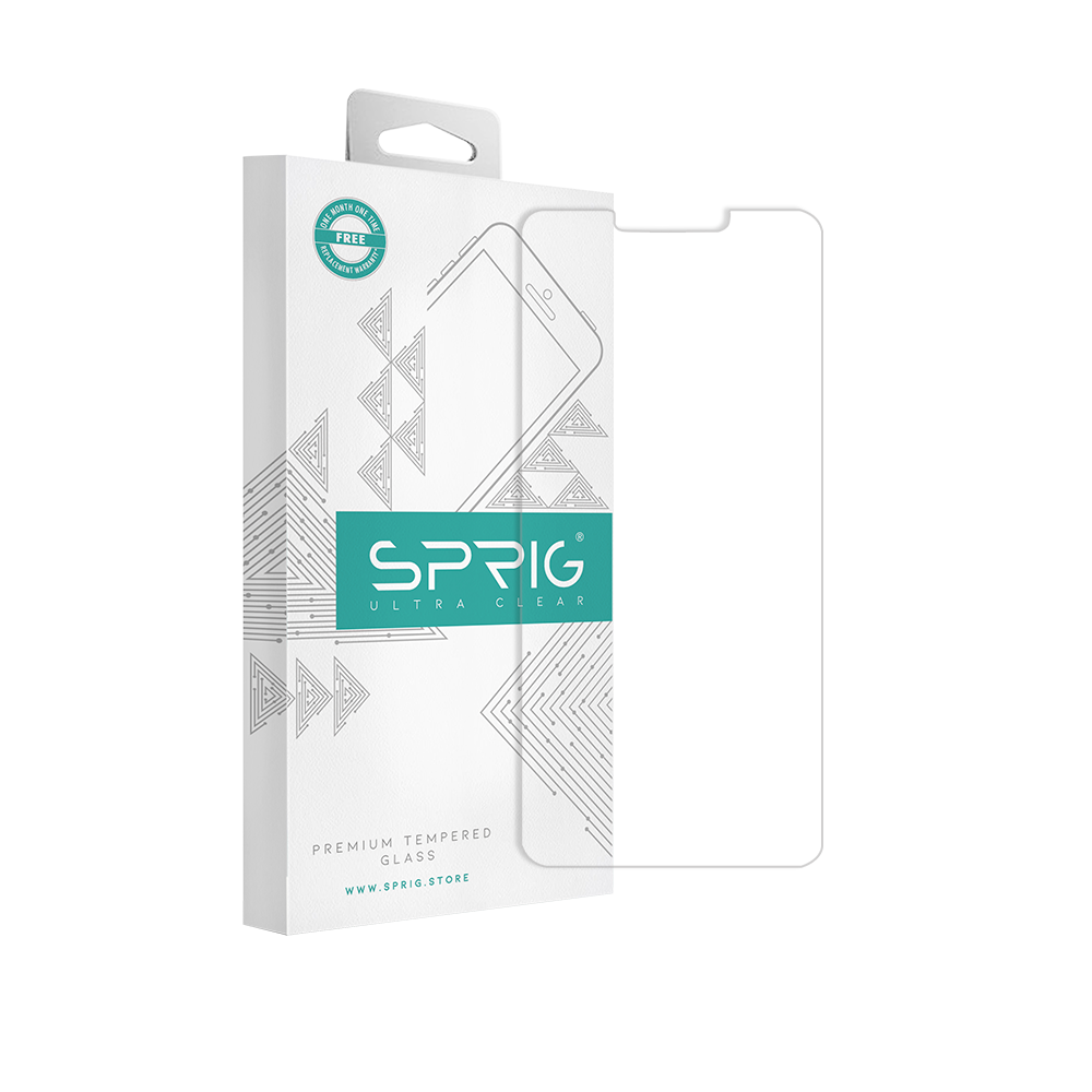 sprig clear tempered glass screen protector for asus zenfone max m2