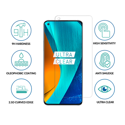 sprig clear tempered glass screen protector for oneplus 9rt