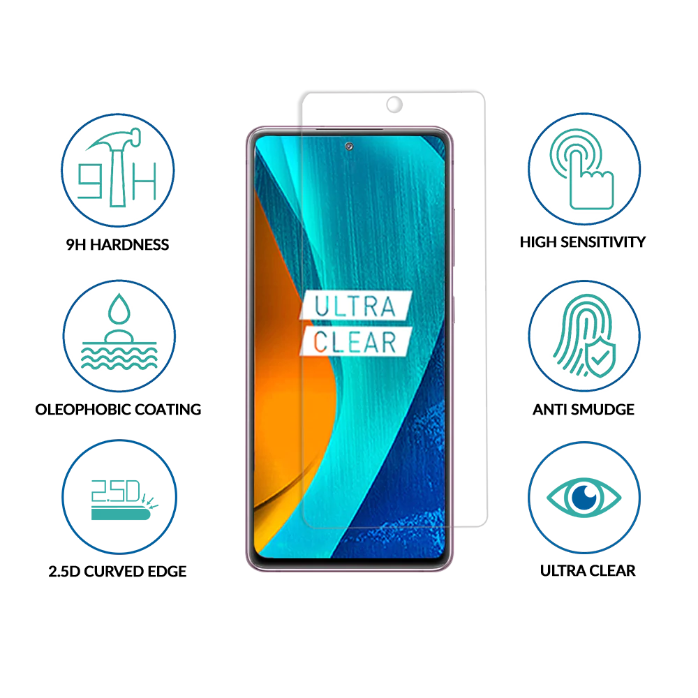 Redmi Note 10 Clear Tempered Glass -