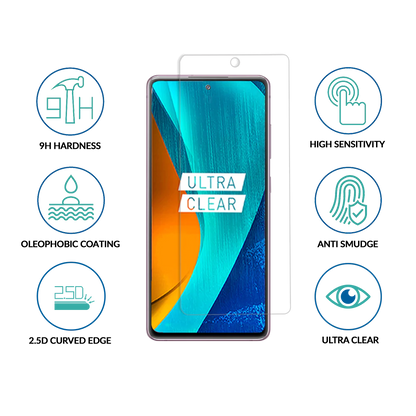 Redmi Note 10 Clear Tempered Glass -