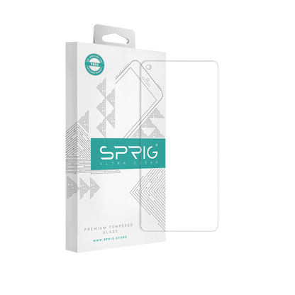 sprig clear tempered glass screen protector for google pixel 4a (with camera hole)