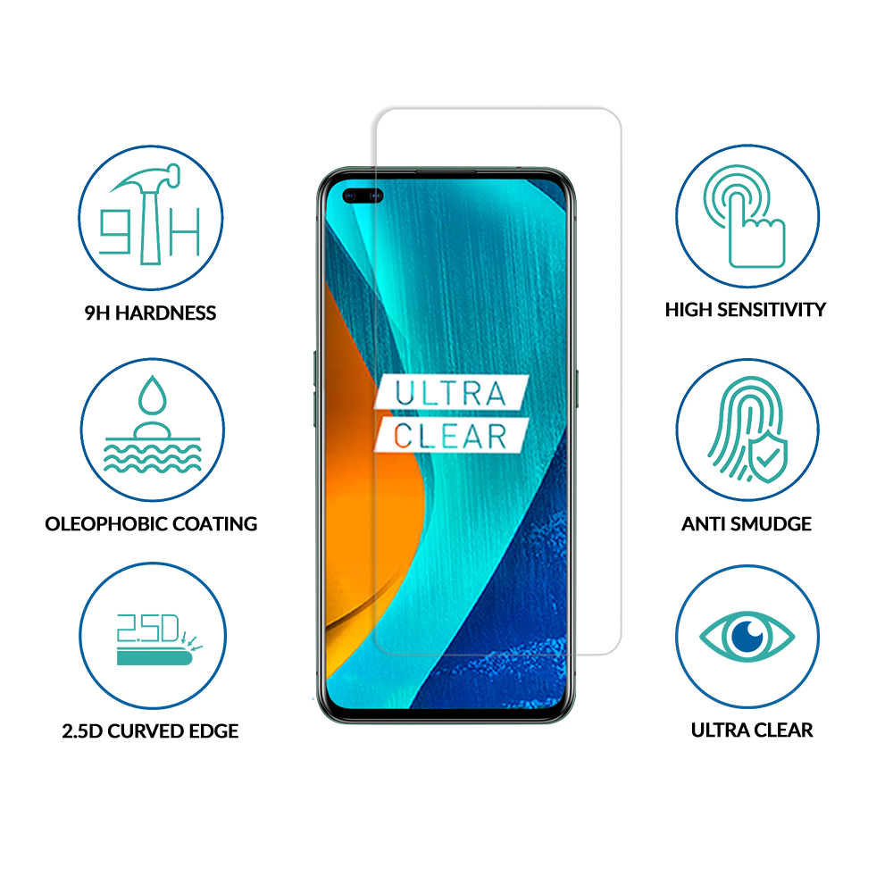 sprig clear tempered glass for realme x50 pro