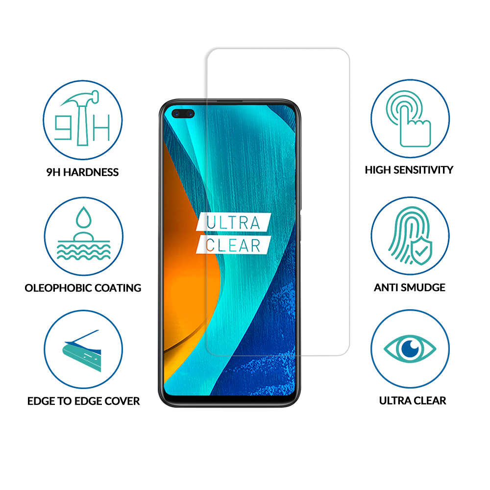 sprig clear tempered glass for realme x3 super zoom