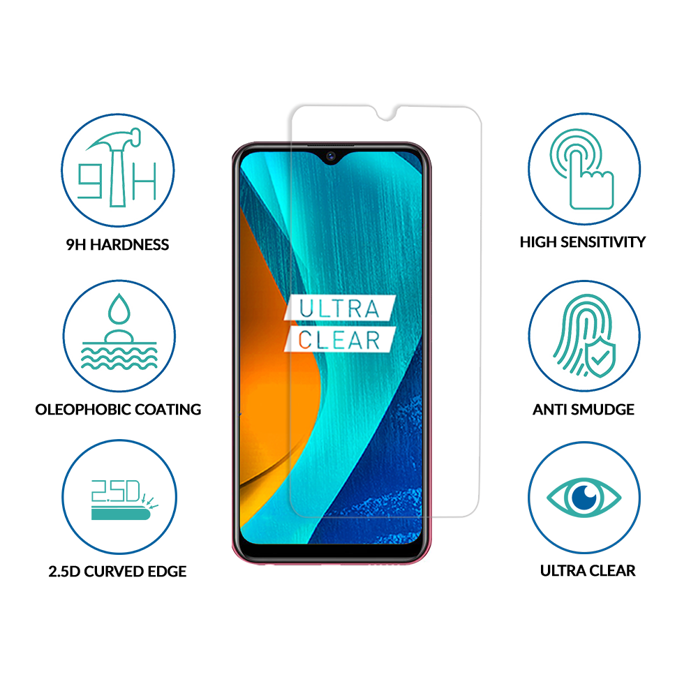 sprig clear tempered glass screen protector for mi redmi 9 prime