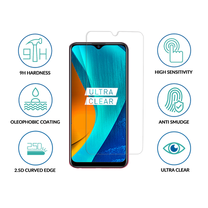 sprig clear tempered glass screen protector for mi redmi 9 prime