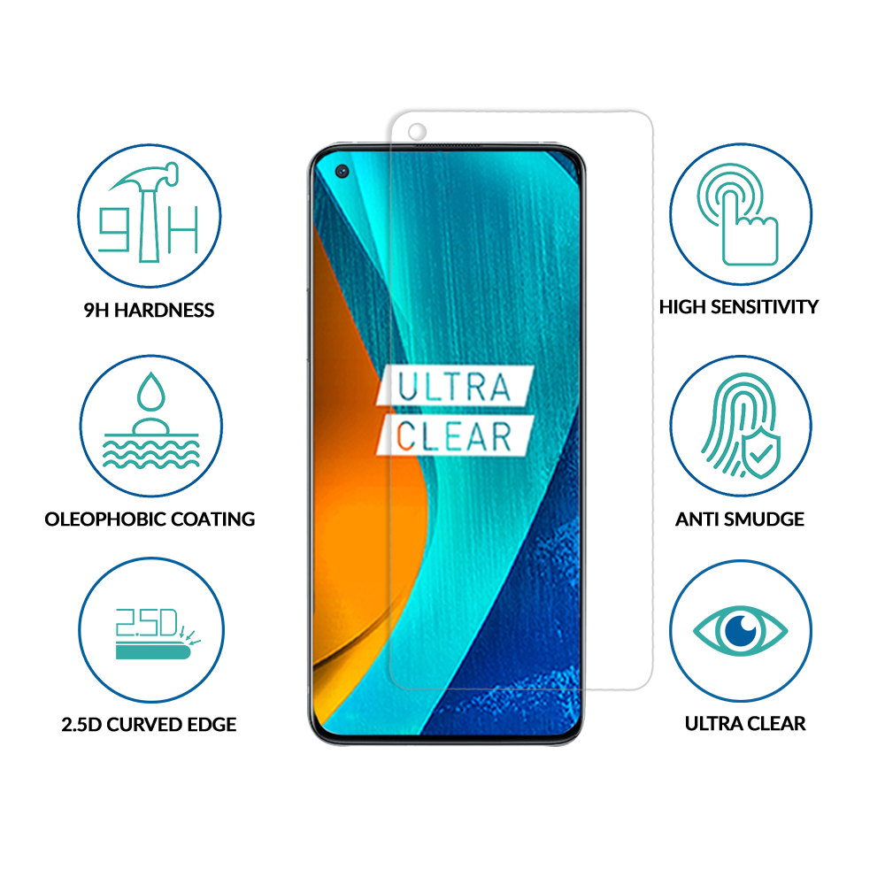 sprig clear tempered glass screen protector for oneplus 9