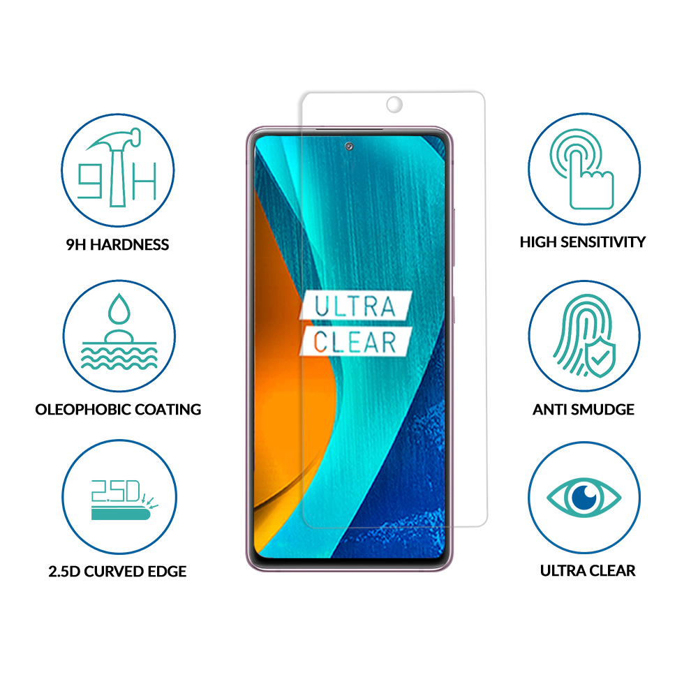 sprig clear tempered glass screen protector for redmi note 10s