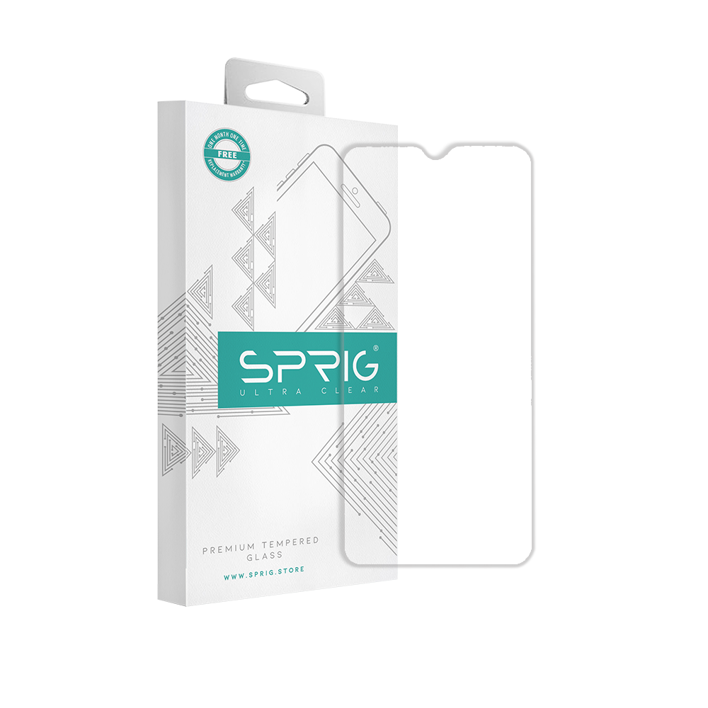 sprig clear tempered glass screen protector for realme c21y