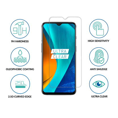 sprig clear tempered glass screen protector for mi redmi 8a