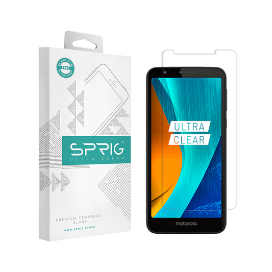 Moto E6S Tempered Glass Screen Guard by Sprig