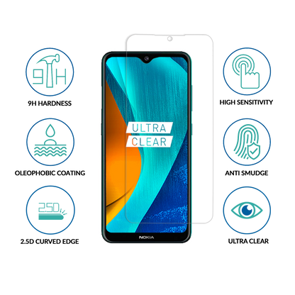 sprig clear tempered glass screen protector for oppo a9 (2020)